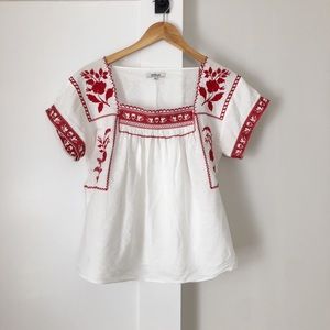 Madewell Embroidered Top